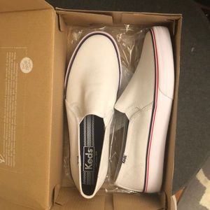 NWT White Slip On Keds Sneakers